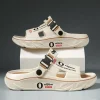 pantoufles d'été pour hommes et femmes, sandales à double usage, semelle souple eva, chaussures de plage unisexes pour l'intérieur et l'extérieur, nouvelle collection 2025