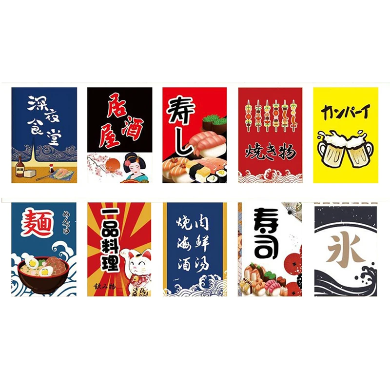 style japonais chat chanceux suspendus chaîne drapeau banderoles bannière sushi izakaya restaurant anniversaire décoration de fête de mariage style japonais chat chanceux suspendus chaîne drapeau banderoles bannière sushi izakaya restaurant anniversaire décoration de fête de mariage