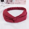 2024 nouveau design mode femmes été style bandeaux bohème fille croix turban pansement bandanas bandeaux cheveux accessoires