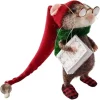 ornements de souris feutrée de noël, décorations artisanales faites à la main, beurre de souris, mignon