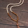 obega – collier à pampilles en perles de bois naturel, style bohème, fait à la main, mode rétro, bijoux de fête, cadeau pour femmes