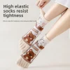 femmes orteil chaussettes avec doigts séparés mignon 5 doigts chaussettes dessin animé coton mi tube cinq doigts chaussettes sport yoga printemps été