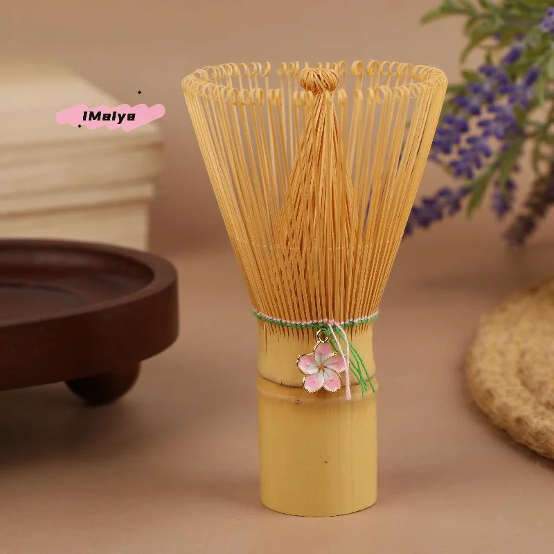 fouet chasen en bambou pour cérémonie japonaise, pour thé vert matcha, pendentif en fleur de cerisier, outil de cuisine, accessoire de brosse à thé fouet chasen en bambou pour cérémonie japonaise, pour thé vert matcha, pendentif en fleur de cerisier, outil de cuisine, accessoire de brosse à thé