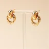 9hjk boucles d'oreilles élégantes circle studs élégants boucles d'oreille femmes bijoux matériau alliage matériau géométrique à