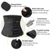 ceinture d'entraînement de taille pour hommes, pour perte de poids, en néoprène, modelant le corps, sauna, entraînement, sueur, ceinture abdominale avec doubles sangles, vêtements modelants