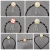 cadeau fleur hanbok perruque coiffure gland perle corée style ethnique bandeau perlé traditionnel scène danse cheveux cerceau filles
