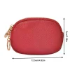 pochette porte clés de style coréen | mini pu (cuir pu imperméable, fermeture à glissière, poches intérieures élastiques)
