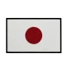 emblème tactique national brodé drapeau du japon, patch réfléchissant ir, masque à gaz poison prajna japonais, crâne, sac à dos avec appliques