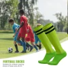 1 paire de chaussettes longues de sport en coton et spandex pour enfants, au dessus du genou, pour le football, le baseball, le hockey, les sports de plein air