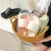 pantoufles de maison en caoutchouc souple pour homme et femme, chaussures plates à plateforme, nuage, extérieur, nik, Été