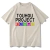 anime touhou projet bienvenue enfer t shirt 2025 femmes coton vêtements harajuku vêtements été hauts unisexe graphique haut respirant