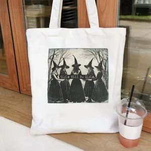 Vintage filles sera filles sorcière toile sac Halloween femmes sac à bandoulière décontracté drôle sorcière fourre-tout sac Witchy Vibes graphique Vintage filles sera filles sorcière toile sac Halloween femmes sac à bandoulière décontracté drôle sorcière fourre-tout sac Witchy Vibes graphique