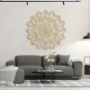 décoration marocaine d'art mural en métal pour améliorer votre salon avec un design indien et mandala, pièce d'accent de maison élégante