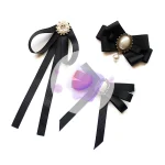 Broches en ruban d’imitation de perles, épingle à nœud papillon, Vintage, col pré-attaché, bijoux, chemise à nœud papillon, Clip de cravate pour femmes et filles Broches en ruban d’imitation de perles, épingle à nœud papillon, Vintage, col pré-attaché, bijoux, chemise à nœud papillon, Clip de cravate pour femmes et filles