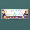 capuchons de touches de clavier mécanique, thème demon slayer, kanroji mitsuri, original, pbt, colorant sub, personnalité créative, axe adapté