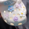 breloques de chaussures en fleurs de cerisier, breloques de styliste, chaussures mignonnes de décoration, accessoires de fête, sabots, cadeaux pour enfants, garçons, femmes et filles