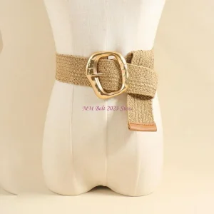 49Me Belt taille tissée pour femmes Simple Bohemian Styles Belon Cincher Cinger parfait pour les jupes les robes fête