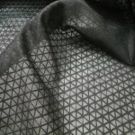 Tissu triangulaire filé à la mode française, tissu noir et blanc, manteau de couture durable, automne et printemps