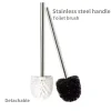 Brosse de toilette minimaliste japonaise, avec poignée en acier inoxydable, tête de brosse Premium pour le nettoyage de la salle de bain, 1/2 pièces Brosse de toilette minimaliste japonaise, avec poignée en acier inoxydable, tête de brosse Premium pour le nettoyage de la salle de bain, 1/2 pièces