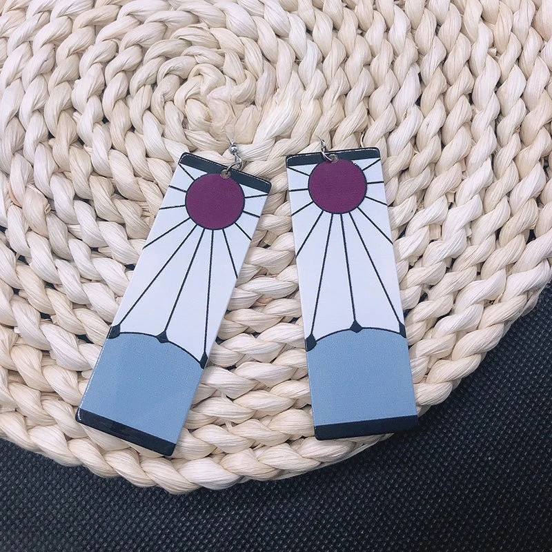 anime tanjiro boucles d'oreilles pendantes anime démon hanafuda slayer oreille pince goutte longue oreille bijoux cosplay accessoires cadeau anime tanjiro boucles d'oreilles pendantes anime démon hanafuda slayer oreille pince goutte longue oreille bijoux cosplay accessoires cadeau