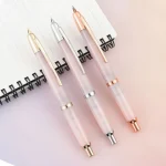 Couleur limitée! JINHAO 20 Sakura résine presse rose or pince stylo plume rétractable EF F plume stylo avec convertisseur fournitures scolaires Couleur limitée! JINHAO 20 Sakura résine presse rose or pince stylo plume rétractable EF F plume stylo avec convertisseur fournitures scolaires