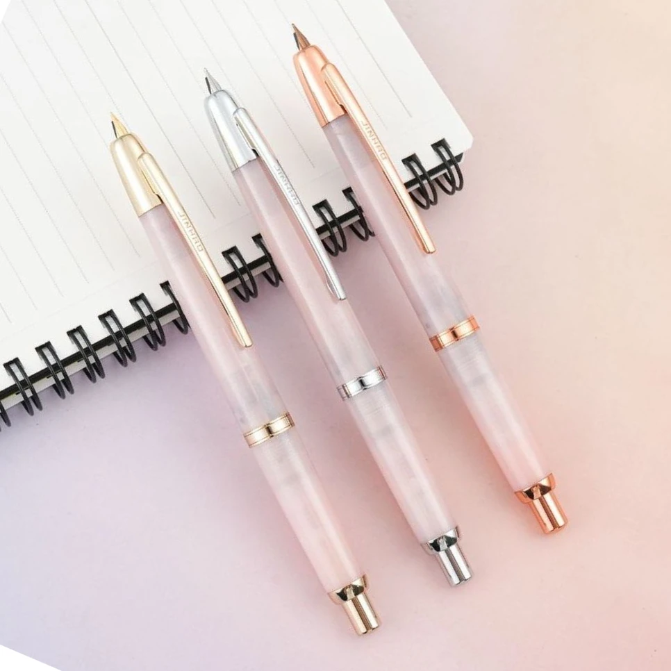 Couleur limitée! JINHAO 20 Sakura résine presse rose or pince stylo plume rétractable EF F plume stylo avec convertisseur fournitures scolaires Couleur limitée! JINHAO 20 Sakura résine presse rose or pince stylo plume rétractable EF F plume stylo avec convertisseur fournitures scolaires