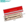 jeu de dents en résine composite dentaire, 28 pièces, remplacement complet de la bouche, prothèse dentaire en résine acrylique 22/23 ombres a2/a3, modèle d'enseignement de la dentisterie