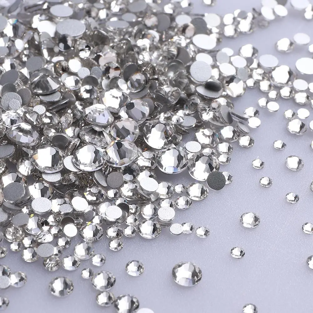 qiiy mélange taille argent flatback haute qualité ss3 ss20 1440 pièces verre strass cristal pierres non correctrices pour bricolage nail art qiiy mélange taille argent flatback haute qualité ss3 ss20 1440 pièces verre strass cristal pierres non correctrices pour bricolage nail art