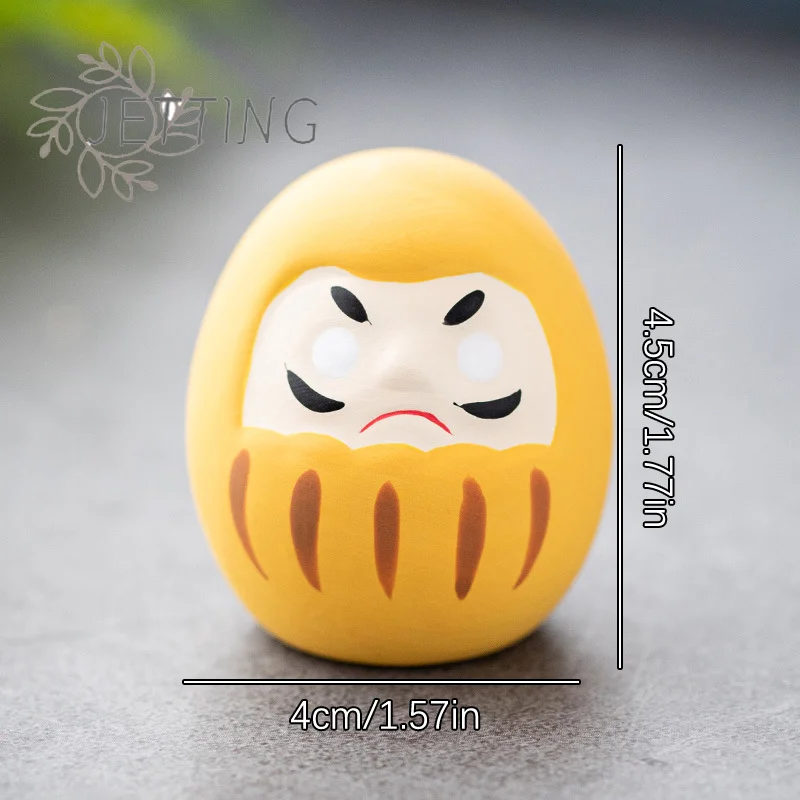 poupée daruma en céramique japonaise, artisanat porte bonheur, ornement de fortune, paysage, décoration de maison, accessoires miniatures, cadeaux poupée daruma en céramique japonaise, artisanat porte bonheur, ornement de fortune, paysage, décoration de maison, accessoires miniatures, cadeaux