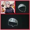 anime kimetsu no yaiba uzui tengen bandeau cosplay chapeaux perruque masque pour les yeux accessoires halloween costumes accessoire