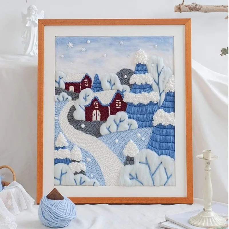 kit d'aiguilles de poinçonnage pour broderie, peinture décorative, ensemble de matériaux de bricolage, kit de points de croix d'art artisanal, cadeaux de décoration pour la maison kit d'aiguilles de poinçonnage pour broderie, peinture décorative, ensemble de matériaux de bricolage, kit de points de croix d'art artisanal, cadeaux de décoration pour la maison