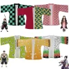 costume de cosplay anime kimonos kochou shinobu pour femmes, hommes et enfants, haori kimetsu no yaiba kamado tanjirou, costume de famille d'été