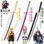 Épée de tueur de démons Katana, accessoires de Cosplay originaux assemblés, Orange Tomioka Giyuu Kamado Tanjirou, 72cm Épée de tueur de démons Katana, accessoires de Cosplay originaux assemblés, Orange Tomioka Giyuu Kamado Tanjirou, 72cm