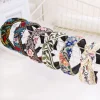 nouveau tissu ethnique bandeau coloré broderie fleur tête lunette croix noué cheveux cerceau femme