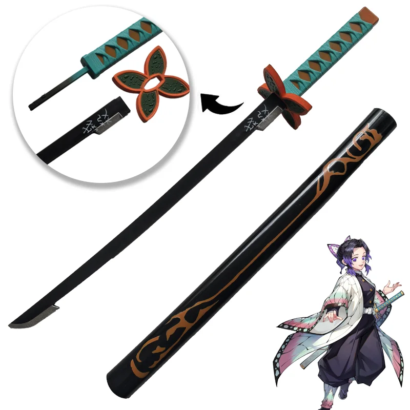 Épée de Cosplay Demon Slayer, 72cm, Kimetsu no Yaiba, Katana Kochou Shinobu Zenitsu Tanjiro, jouet de sécurité, modèle en caoutchouc Épée de Cosplay Demon Slayer, 72cm, Kimetsu no Yaiba, Katana Kochou Shinobu Zenitsu Tanjiro, jouet de sécurité, modèle en caoutchouc