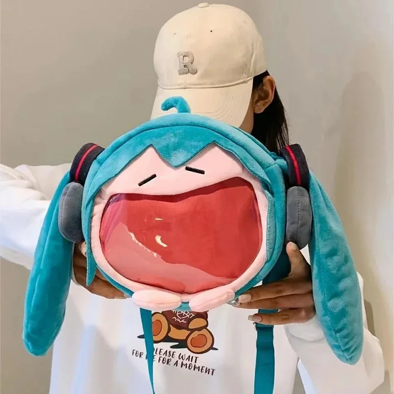 hatsune sac à dos de rangement de maquillage, figurine anime, kawaii, itabag, sac à dos de voyage transparent, jouets pour Étudiants, cadeaux d'anniversaire hatsune sac à dos de rangement de maquillage, figurine anime, kawaii, itabag, sac à dos de voyage transparent, jouets pour Étudiants, cadeaux d'anniversaire