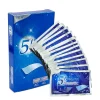 7 paires 5d gel bandes de blanchiment des dents bande de soin d'hygiène buccale fausses dents placages dentiste seks blanchir gel placages dentaires