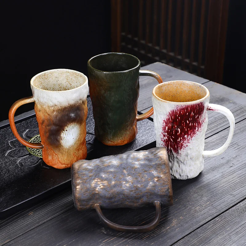tasse à café japonaise de grande capacité de 800ml, tasse d'eau en céramique pour le lait, expresso, thé, bière, décoration de maison, cadeau, accessoires pour boissons tasse à café japonaise de grande capacité de 800ml, tasse d'eau en céramique pour le lait, expresso, thé, bière, décoration de maison, cadeau, accessoires pour boissons
