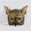 masque de tête design réaliste masque de hibou matériau pp masque d'oiseau masque complet style effrayant masque de bal masque de costume d'halloween mardi gras