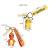 figurine originale de pikachu, porte clés de dessin animé à la mode, modèle décoratif de dessin animé pokémon, jouet de décoration de voiture pour enfants