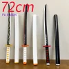 Épées kanroji mitsuri de 72 cm assemblées ver. katana sword cosplay armes 1:1 sécurité pu caoutchouc épée cadeau