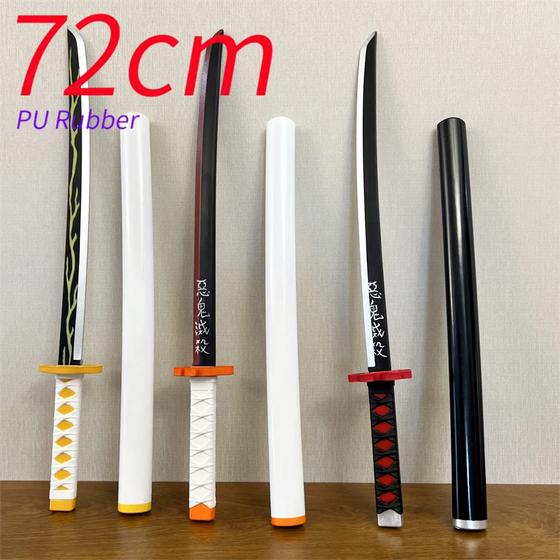 Épées kanroji mitsuri de 72 cm assemblées ver. katana sword cosplay armes 1:1 sécurité pu caoutchouc épée cadeau Épées kanroji mitsuri de 72 cm assemblées ver. katana sword cosplay armes 1:1 sécurité pu caoutchouc épée cadeau