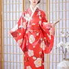 kimono japonais yukata geisha pour enfants, robe de soirée, kimono traditionnel vintage avec obi, nouveauté, costume de cosplay pour filles, peignoir