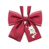 attaches de dessin animé cosplay harajuku lolita pour hommes et femmes, amoureux, nœud papillon noir et rouge, accessoire cadeau de noël, accessoires pour vêtements