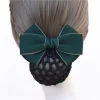 pince à cheveux avec nœud papillon en ruban élégant, style coréen, couvre chef, chignon, accessoires pour cheveux, barrette, couverture en filet pour cheveux, banque