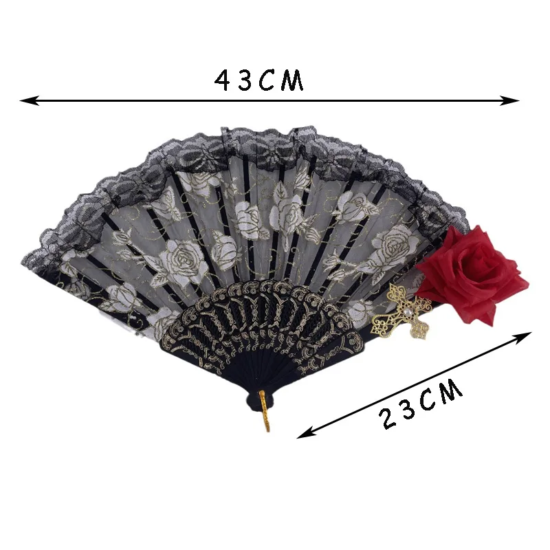 fan pliant lumineux lolita danse scène performance ventilateur à main led rétro rouge foncé noir rose fans fête de mariage photographie accessoire fan pliant lumineux lolita danse scène performance ventilateur à main led rétro rouge foncé noir rose fans fête de mariage photographie accessoire