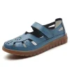 sandales d'Été confortables pour femme, chaussures rondes creuses, parka, semelle de plage souple