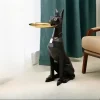 décoration nordique en résine de haute qualité pour chien et homme, décoration de maison de garde de grande valeur pour chien, ornement de sol