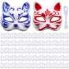 1/5/10 pièces peinture à la main chat masque animal renard therian cosplay masques masques faits à la main artisanat kit habiller horreur fête drôle