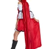 robe sexy du petit chaperon rouge pour adulte, uniforme de jeu, cape de ixd'halloween, ensemble de performance sur scène